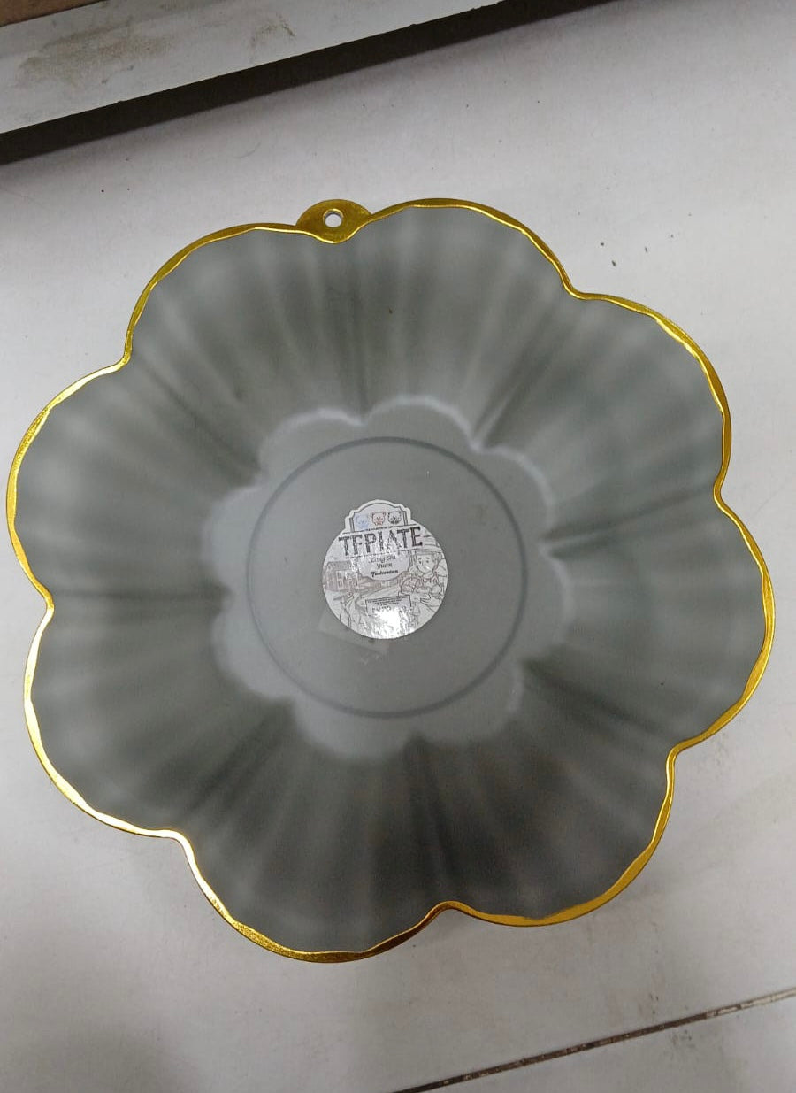 Elegant Floral Shaped Fruit Plate, Vintage Style Serving Plates, New Design Dryfruit Plate Elegant Floral Shaped Fruit Plate, Vintage Style Serving Plates, New Design Dryfruit Plate